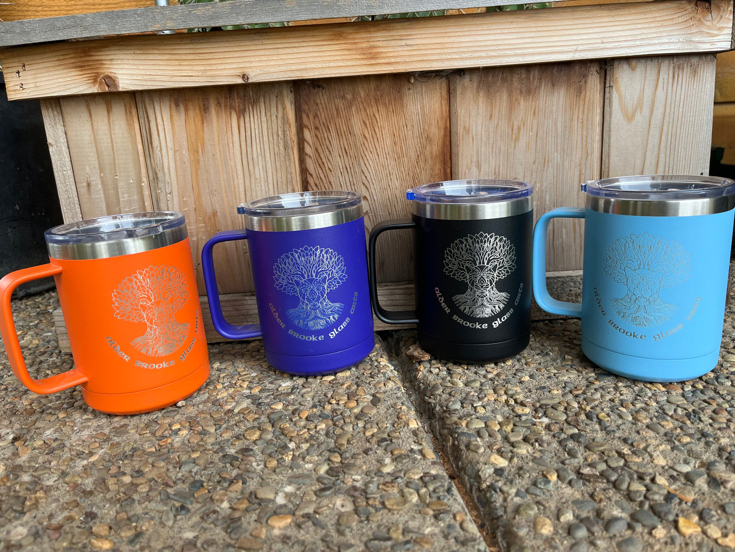 Alder Brooke Stainless Steel Mugs